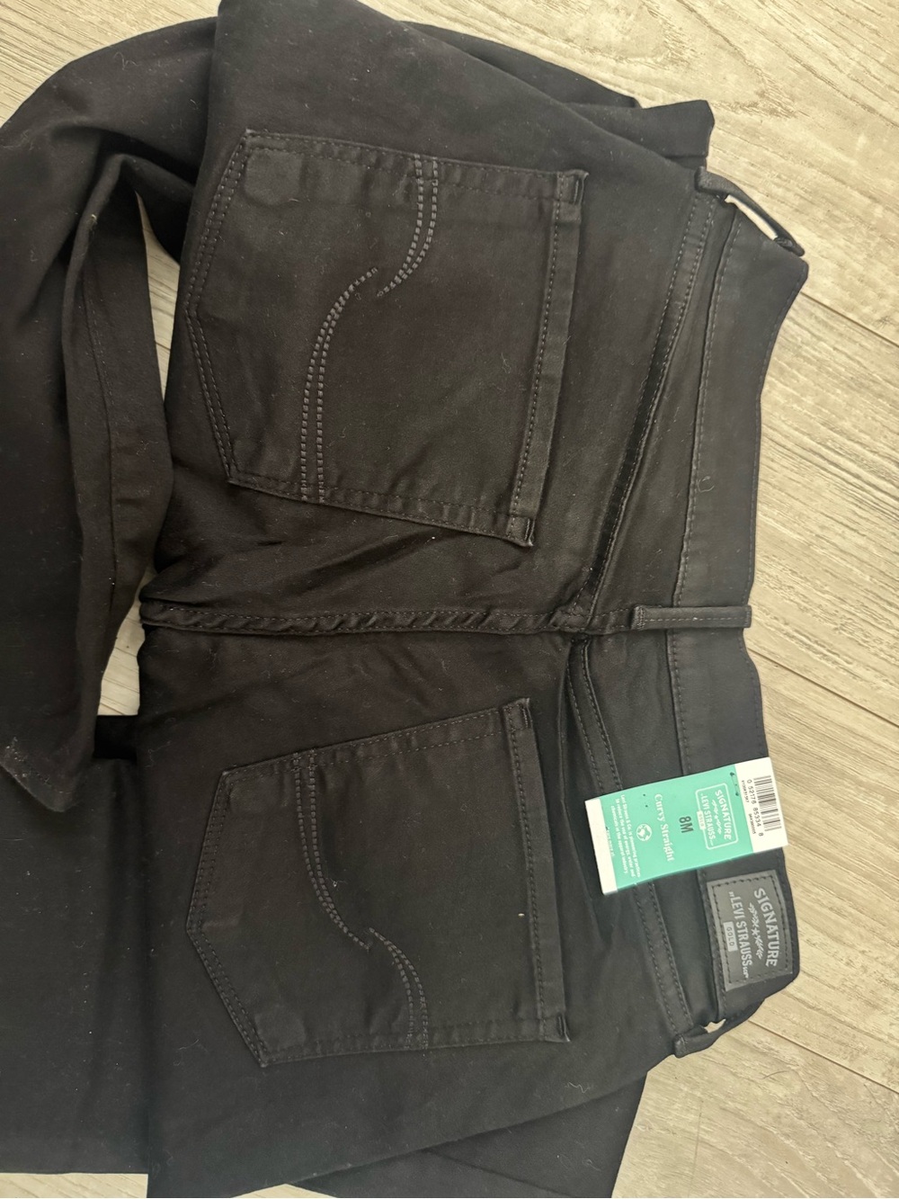 Signature by Levi’s Black Women's Stretch Skinny Jeans - Size 8M - Picture 2 of 6